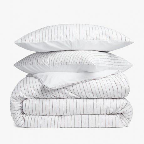 parachute x madewell gestikt dekbedset