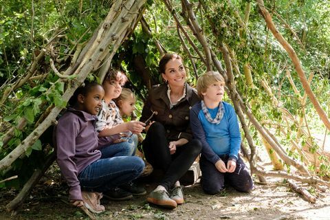 Kate Middleton, de hertogin van Cambridge, verschijnt op Blue Peter special om unieke Royal Garden Competition te lanceren