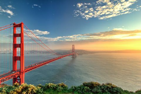 Golden gate bridge San Francisco, Californië.