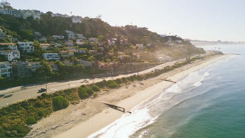 huizen aan het strand in malibu, ca