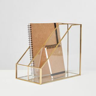 Maka Goud & Glazen Bureau Organizer