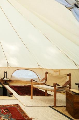 meditatie yurt in achtertuin