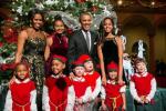 Obama-familie verstuurt White House-kerstkaart voor 2016