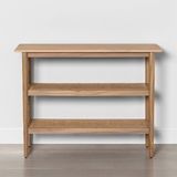 Houten console tafel met stok 