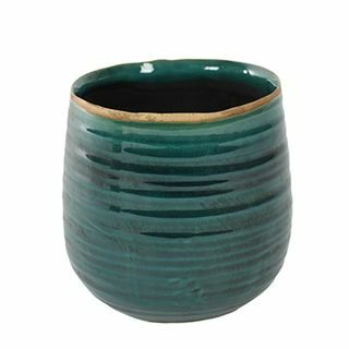 Turquoise plantenpot voor binnen 