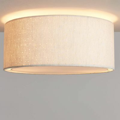 John Lewis & Partners Alice semi-verzonken plafondlamp, naturel