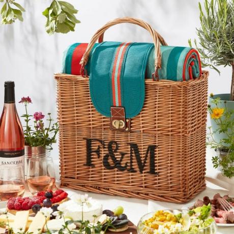 Fortnum's Hamper Tote met waterdichte picknickdeken