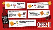 Cheez-It heeft een nieuwe doos met half witte cheddarcrackers en half rosé wijn
