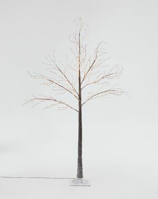 John Lewis & Partners Pre-Lit Birch Twig Tree, koper, 6ft