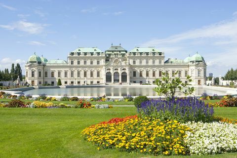 Oostenrijk, Wenen, Belvedere Palace en tuinen