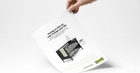 Ikea lanceert een advertentie waarop je kunt plassen