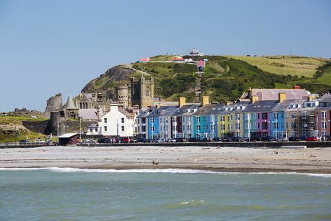 Aberystwyth Sea front, Wales, UK.