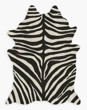 Vloerkleed met zebra-imitatiehuid