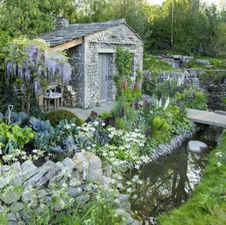 welkom bij de yorkshire-tuin ontworpen door mark gregory, gebouwd door landvormconsultants chelsea flower show 2018