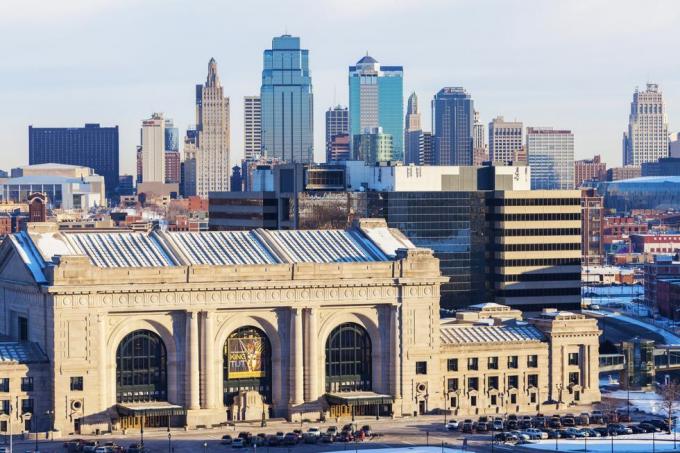 Kansas City-panorama met Union Station