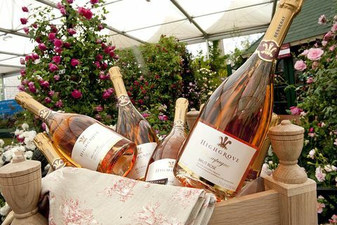 Champagne bij de Chelsea Flower Show