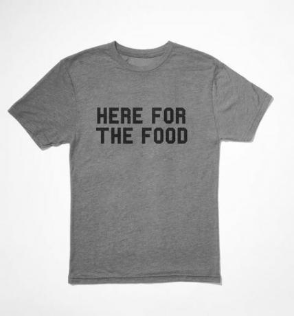 Hier voor de voedselt-shirt