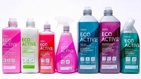 Tesco Eco Actief assortiment ecologische reiniging