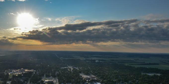 zonsopgang boven zuidelijk illinois