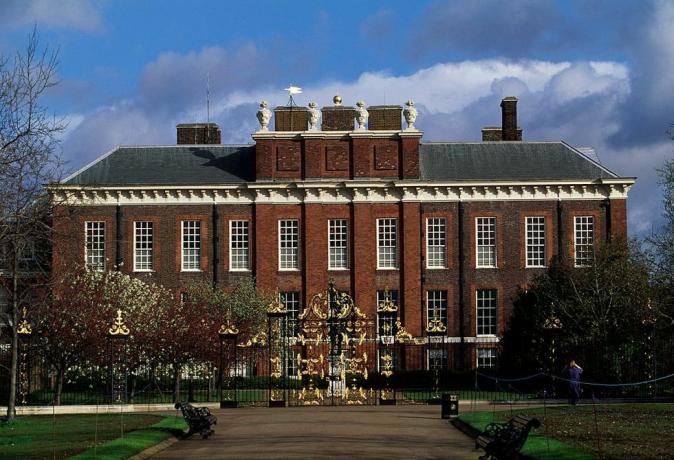 Kensington Palace zuidelijke gevel Londen, Engeland