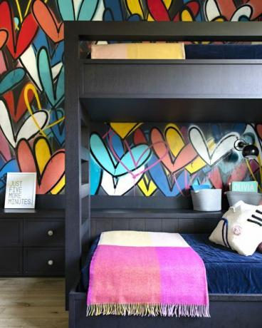 kamer, graffiti, meubilair, slaapkamer, kunst, interieur ontwerp, ontwerp, beeldende Kunsten, patroon, textiel,