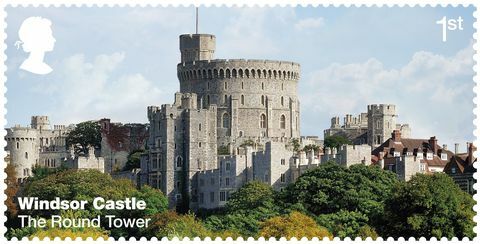 Postzegels Windsor Castle Royal Mail