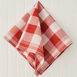 Gingham Bandana In Madder Red