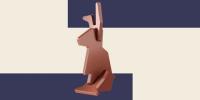 Ikea verkoopt een flat pack chocolade konijn voor Pasen