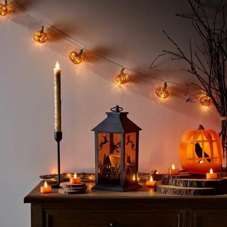 Vlamloze LED Halloween-lantaarn