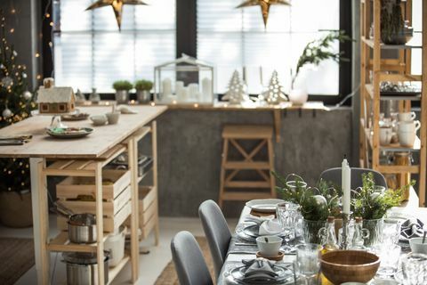 Kerstkeuken / eetkamer