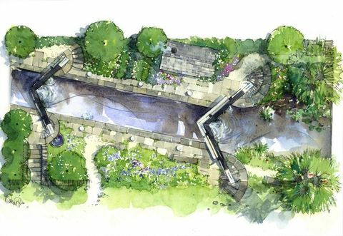 The Welcome to Yorkshire Garden, Show Garden, ontworpen door Mark Gregory, gesponsord door Welcome to Yorkshire, RHS Chelsea Flower Show 2019