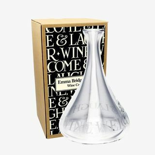 Black Toast Glass Wine Carafe Boxed