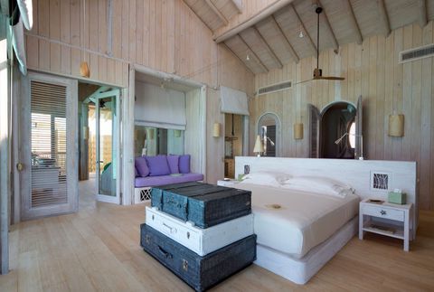 Slaapkamer villa, Malediven