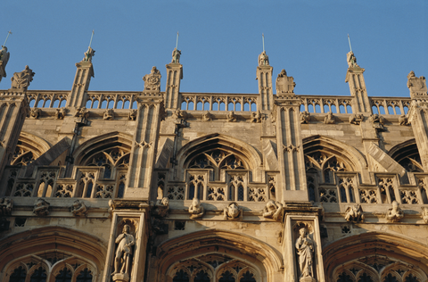 De buitenkant van St George's kapel, Windsor Castle