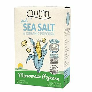 Quinn Snacks Magnetron Popcorn - Gemaakt met biologische niet-GMO-maïs - Just Sea Salt, 7 Ounce (pak van 1)