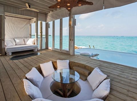 Slaapkamer villa, Malediven