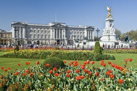 Buckingham Palace en Victoria Memorial London, Engeland, UK