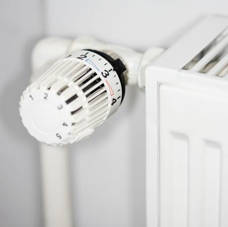 Draaiknop op radiator