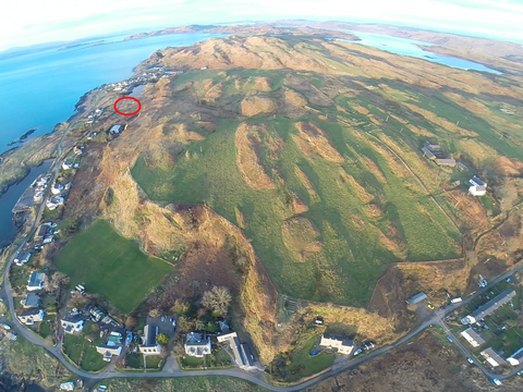 Luing - Culipool - perceel te koop vanuit de lucht - Galbraith