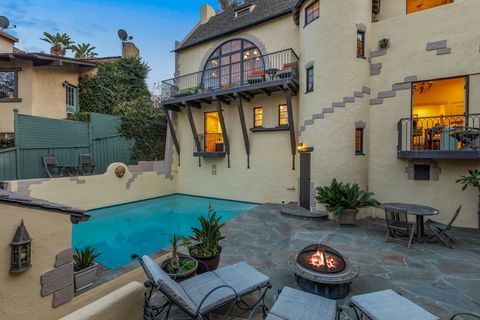 3268 Bennett Dr Storybook Home Hollywood Hills Californië ontworpen door Sleeping Beauty Castle Architect