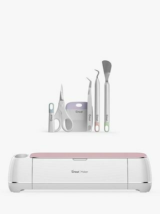 Cricut Maker Ultimate Smart Cutting Machine, Rose & Basic Tool Set, Grey