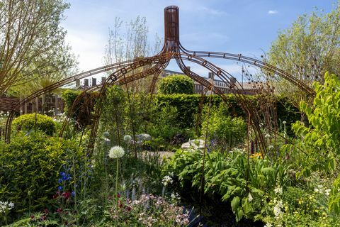 hands off mangrove door grow2know ontworpen door tayshan hayden smith en danny clarke gesponsord door project teruggeven ter ondersteuning van grow2know cic show garden rhs chelsea flower show 2022