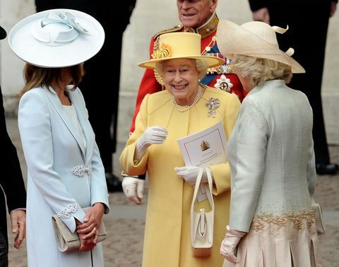 De portemonnee van koningin Elizabeth