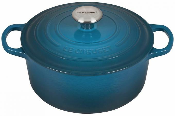 Geëmailleerde gietijzeren signature ronde Dutch Oven