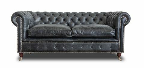 Meubels, Bank, Leer, Zwart, Loveseat, Kamer, studiobank, Slaapbank, Woonkamer, 