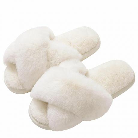 Fuzzy pantoffels voor dames 