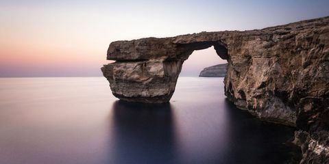 Azuurblauw venster van Malta