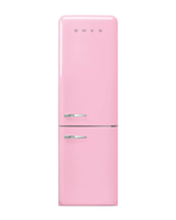 Smeg 11.7 cu ft. Onderste vriezer koelkast, roze