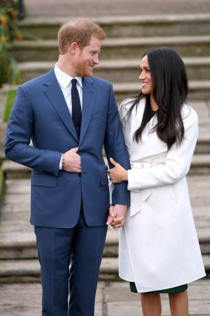 aankondiging van prins Harry's verloving met Meghan Markle