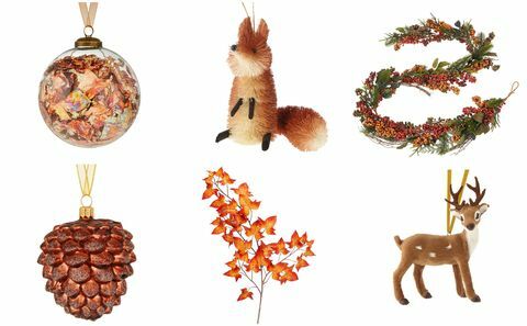 John Lewis Christmas Amber-thema - op de herfst geïnspireerd thema